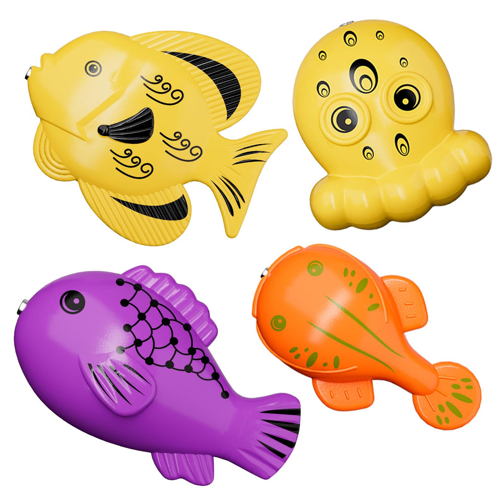 Kukufun magnetic fishing game nets enable quick, cooperative play.
