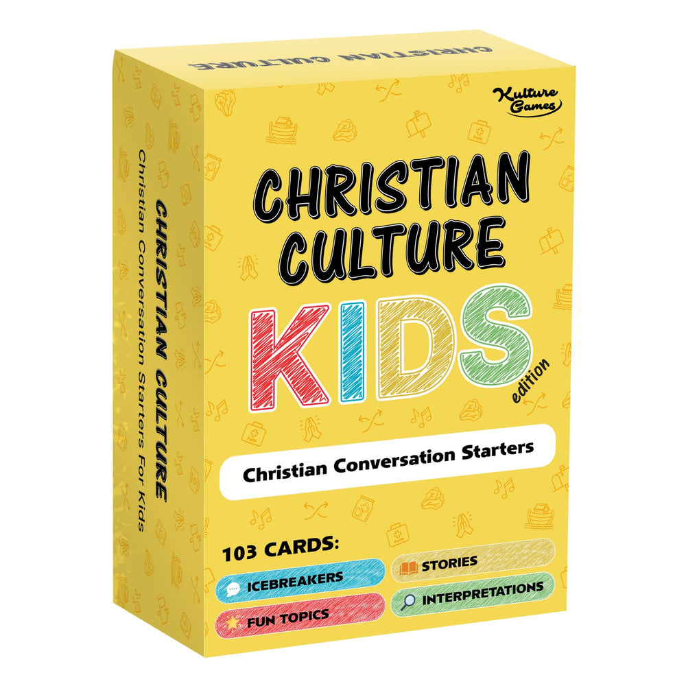 Kulture Games bible conversation cards for kids 6+, engaging family Bible study.