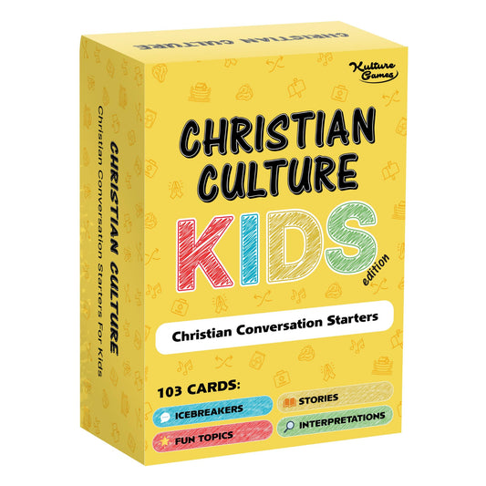 Kulture Games bible conversation cards for kids 6+, engaging family Bible study.