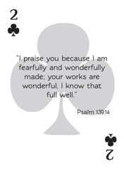 Kulture Games Bible Legends: premium poker-sized cards with glossy lamination.