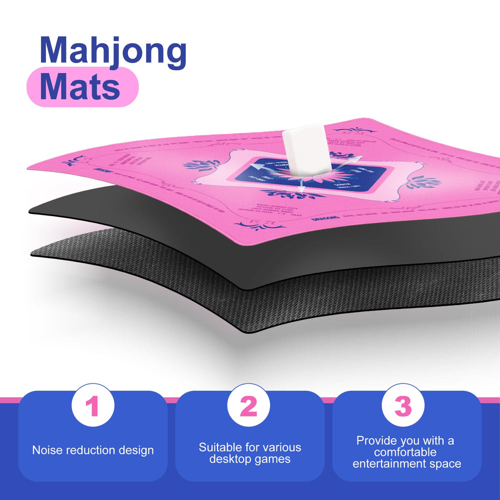 KUNTE Mahjong Mat non-slip bottom stabilizes tiles