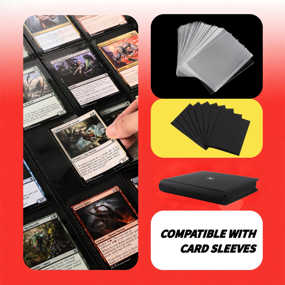 KUOOKING 2000 Pockets Binder durable waterproof material for long lasting protection.