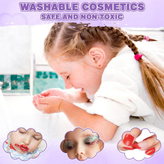 Kuovei hair ties and sticker spark themed pretend styling