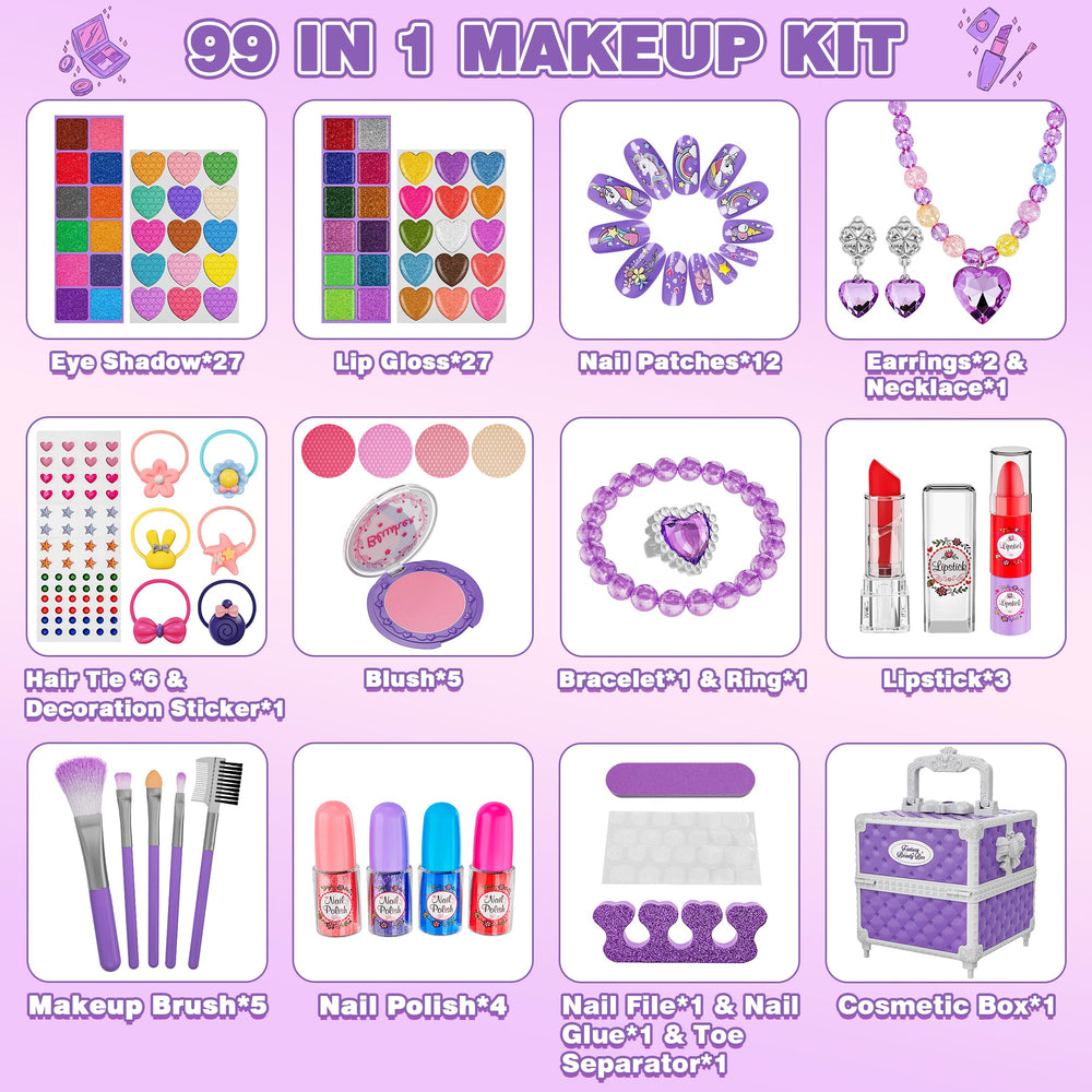 Kuovei makeup brushes and palettes encourage imaginative dressing and fine motor skills