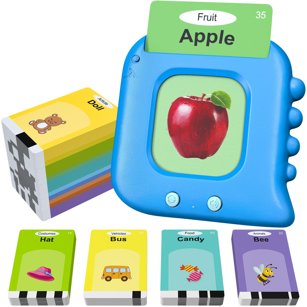 Kuovei talking flash cards featuring animals for engaging early vocabulary practice.