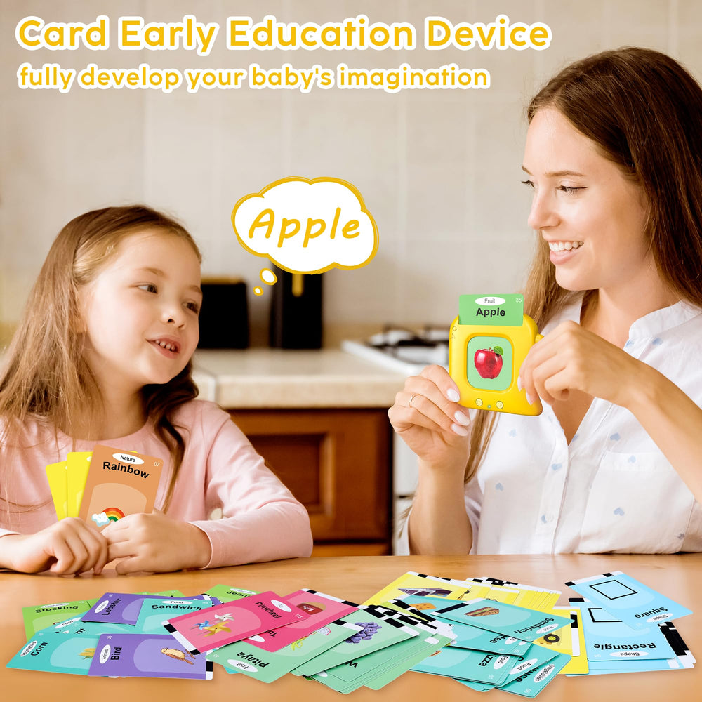 Kuovei card reader displays words clearly, reducing screen time for curious toddlers