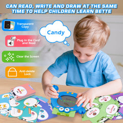 Crab-shaped design adds playful learning sessions.