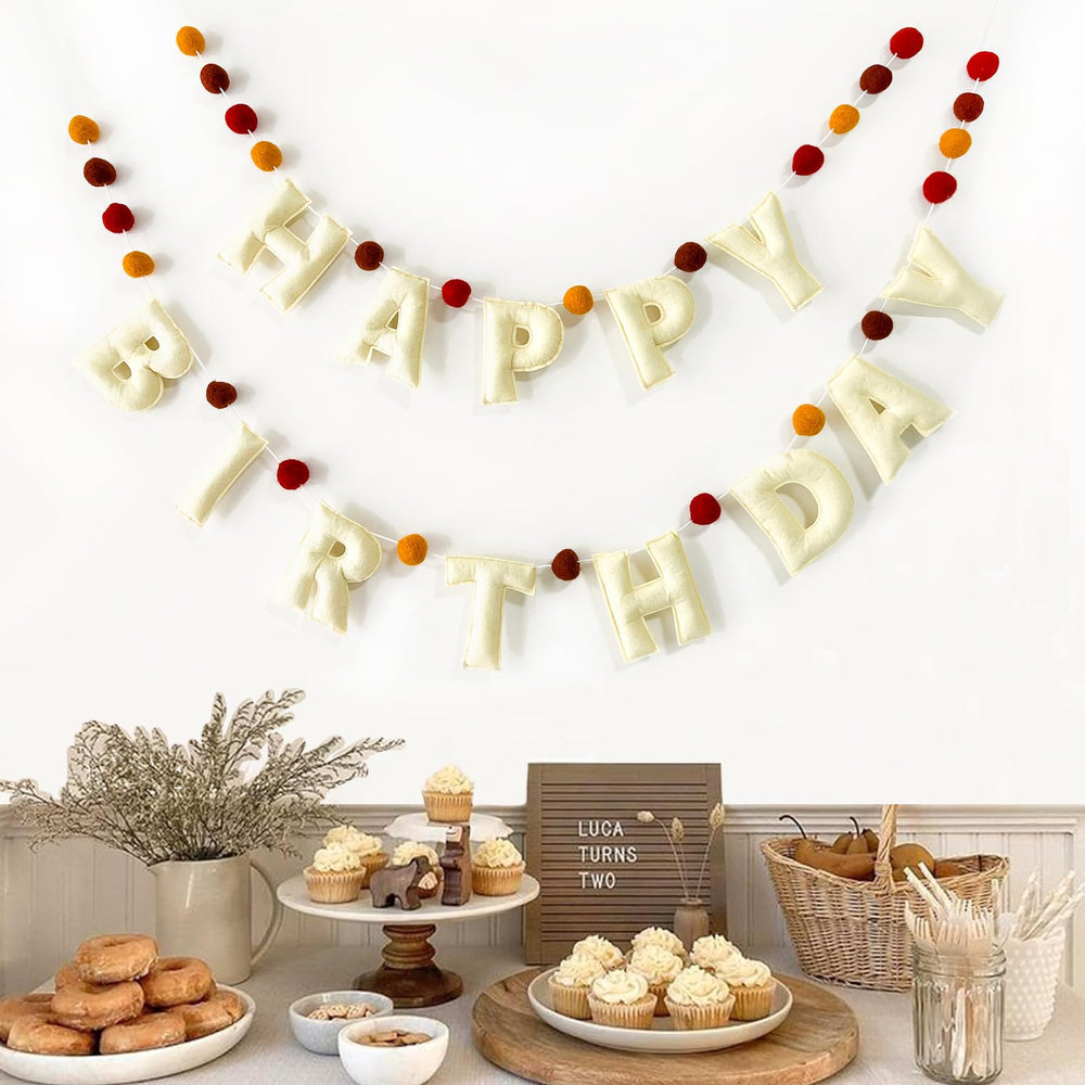 KUQJJQU colorful banner complements diverse party themes and color palettes.