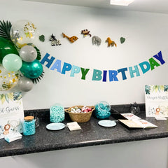 KUQJJQU 3D felt letters spell HAPPY BIRTHDAY with tactile appeal