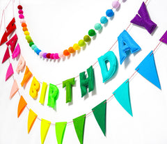 KUQJJQU Triangle banner flags add colorful, themed flair to any space.