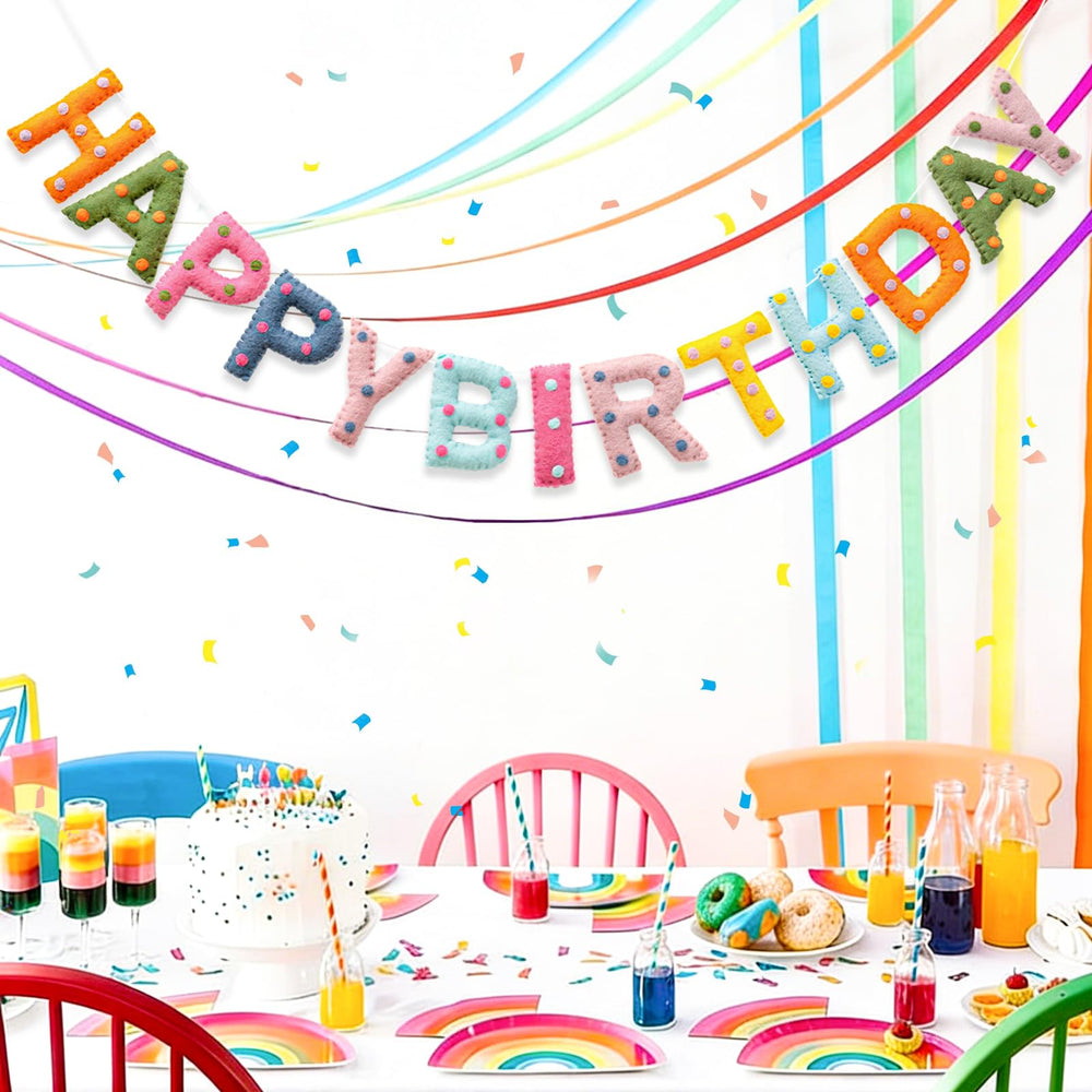 KUQJJQU versatile birthday decor suits walls, ceilings, or windows.
