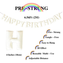 KUQJJQU white letter felt decorations provide a clean focal point for celebrations.