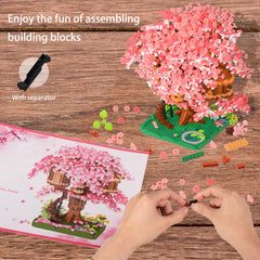 Kurimiaro sakura blossoms detail—vibrant colors create a lifelike miniature scene.