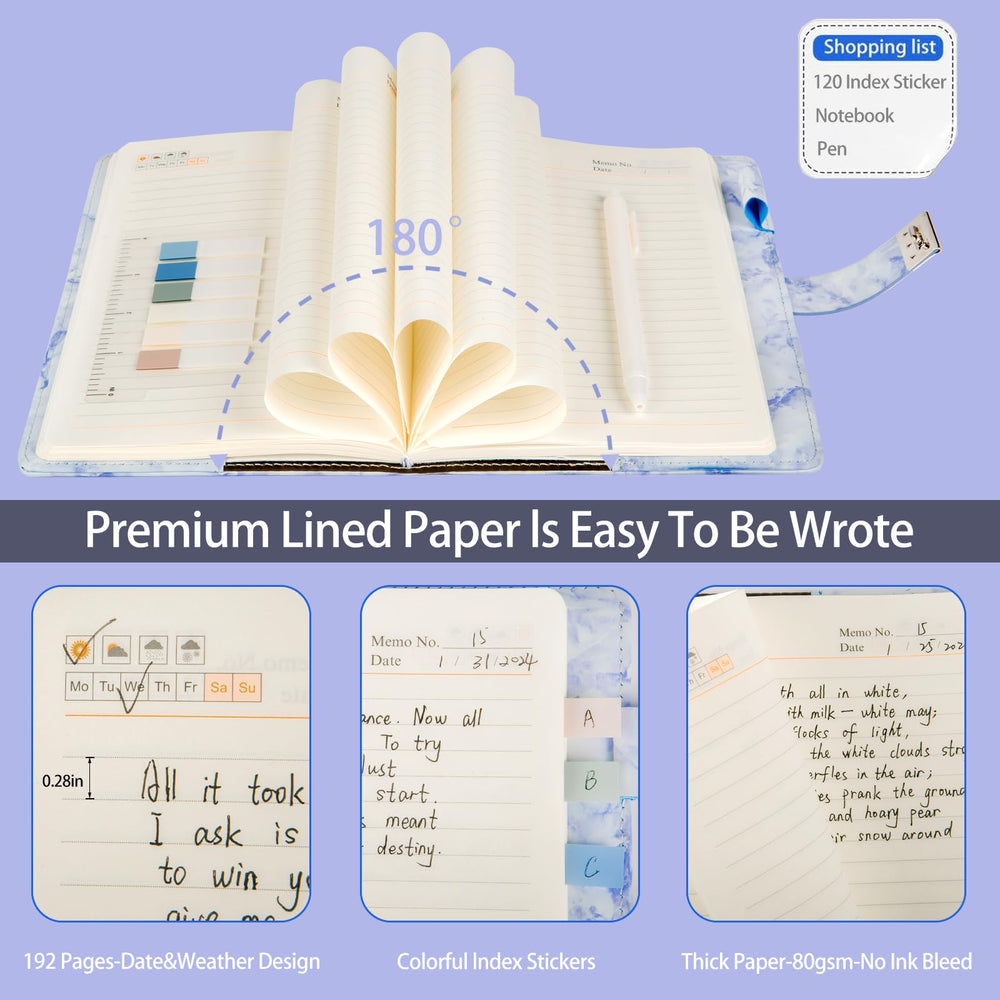 Durable purple cover and binding designed for long-term personal journaling