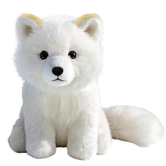 KUUDESOXX Arctic Fox plush close-up with soft filling for cozy hugs.