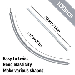 KUULBELA 260-length twisting balloon ideal for versatile animal art.