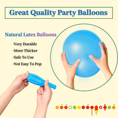 KUULBELA close-up of thickened latex balloons showing durability