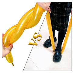 KUULBELA gold long balloons perfect for twisting into shapes