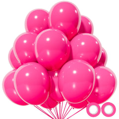 KUULBELA hot pink 12-inch balloons for bold party decor.