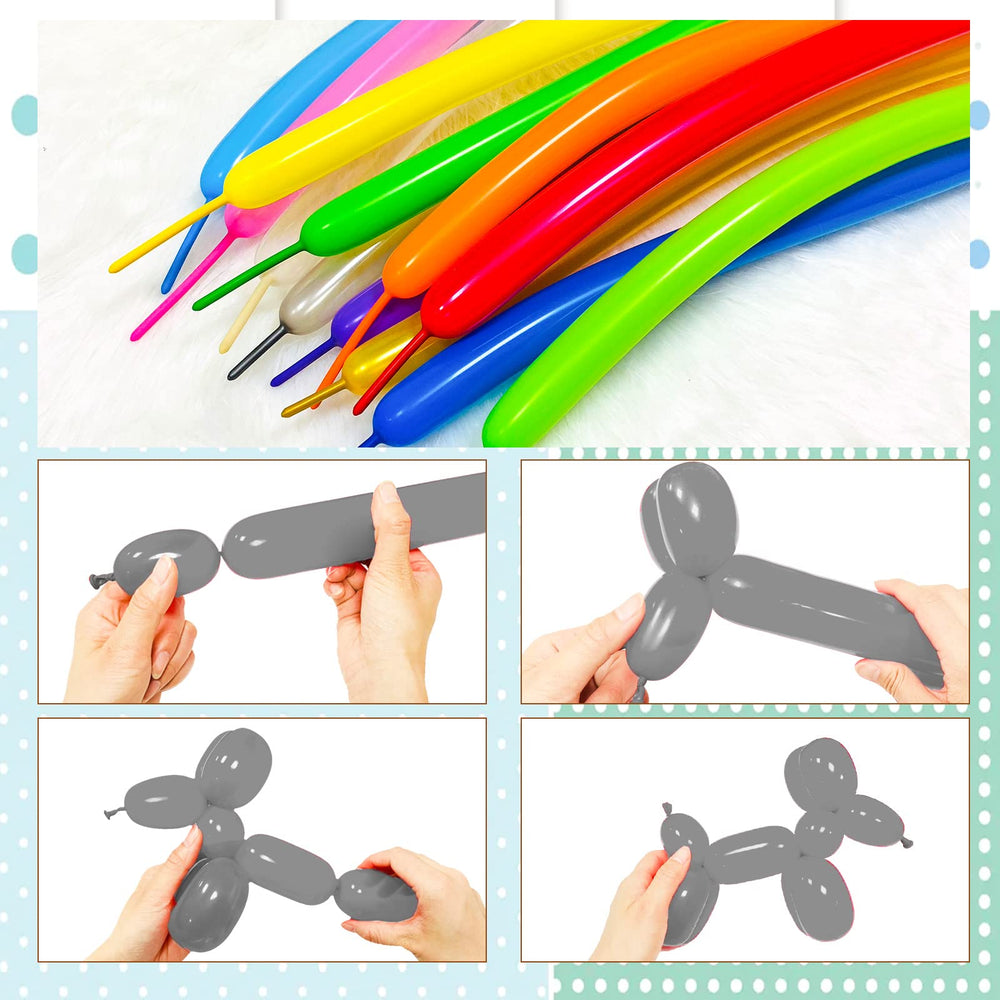 KUULBELA kids craft with grey 260 balloons for classroom art