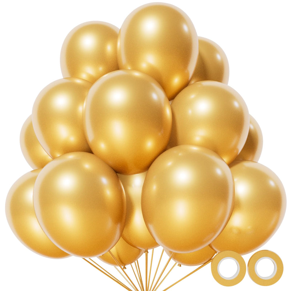 KUULBELA metallic gold balloons 12 inch ready for party arches and bold accents.