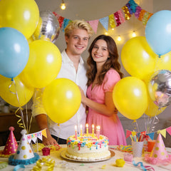 KUULBELA wedding and baby shower decor with yellow balloons