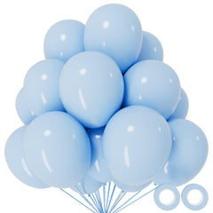 KUULBELA pastel blue 12-inch balloon ready for festive decor and photos