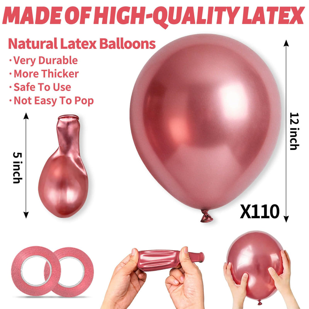KUULBELA thickened latex 12-inch balloons provide durable color