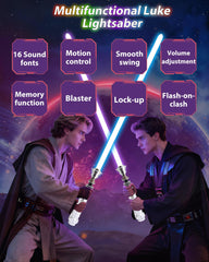 KUVPOT motion-control lightsaber blade close-up showing durable, bend-resistant blade for duels.