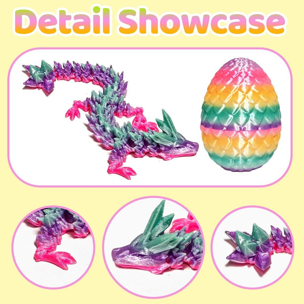 KVERM detailed scales dragon egg: lifelike texture enhances collectible display.