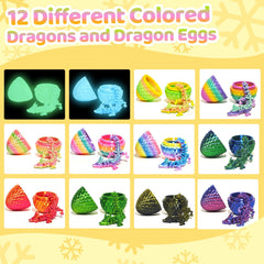 KVERM poseable dragon inside egg: adjustable poses for interactive play.