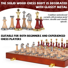 Kvintes weighted chess pieces provide stable balance on the board