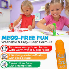 Quick-dry Kwik Stix color on contact and dry in under 90 seconds.