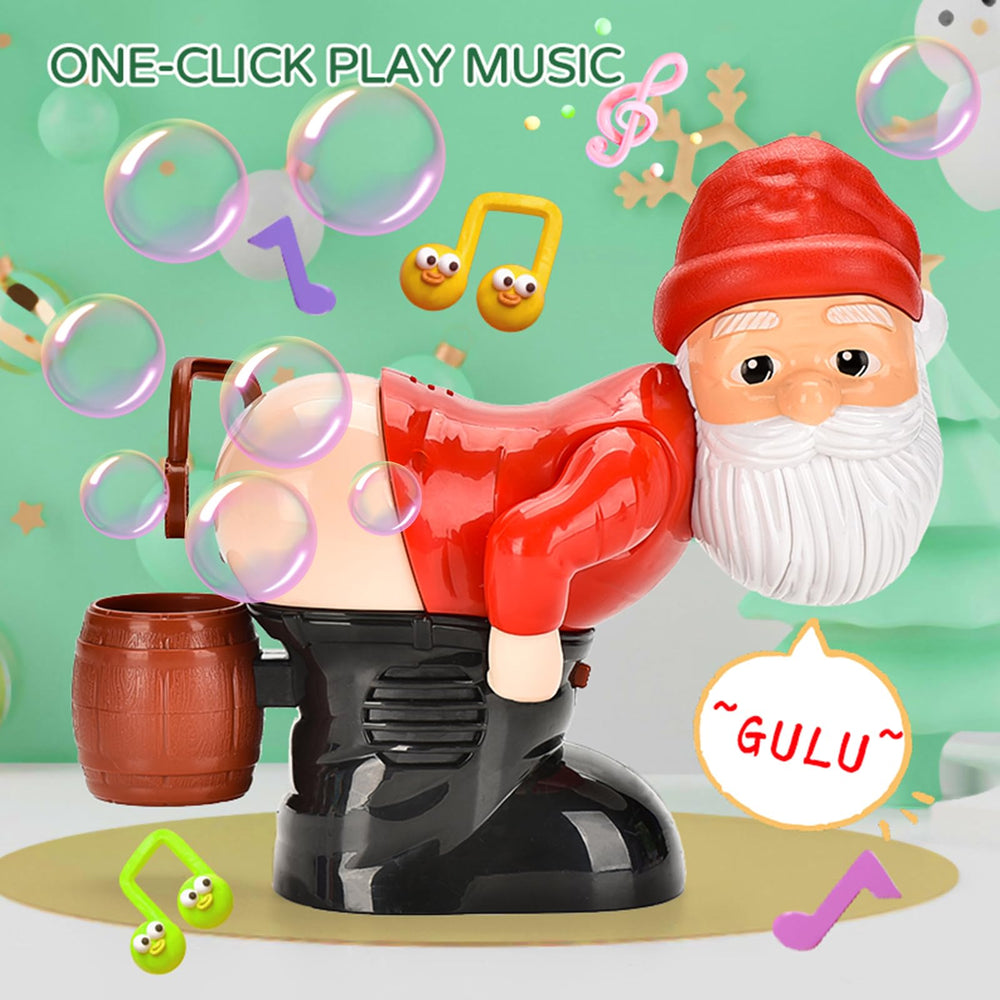 KXSGKRR Santa bubble machine with lights and music brightens holidays.