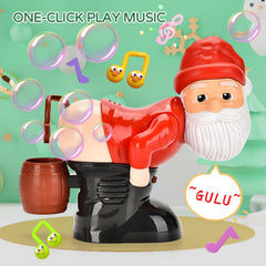 KXSGKRR Santa bubble machine with lights and music brightens holidays.