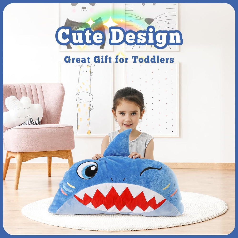Kyerlish soft shark sleeping bag provides warm, cozy comfort.