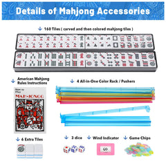 Kyerlish travel-ready Mahjong set shown in a compact setup for on-the-go play.