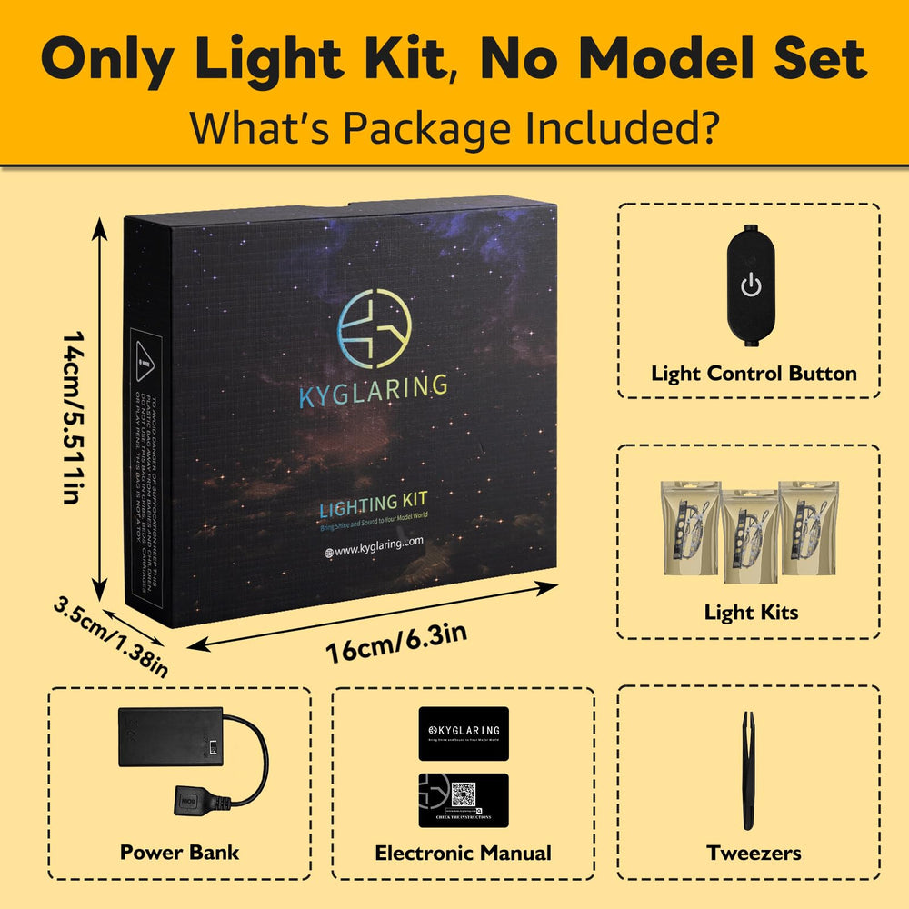 Kyglaring kit highlights the Enterprise 10356 with warm ambient illumination.
