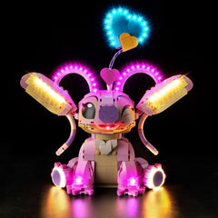 Kyglaring light kit for Angel Lilo Stitch 43257 assembly highlights clean integration.