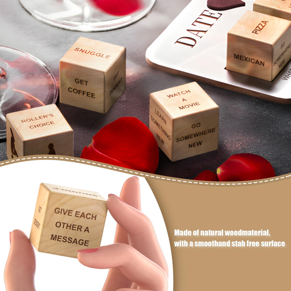 rolling kykake dice during a candlelit evening to spark romance