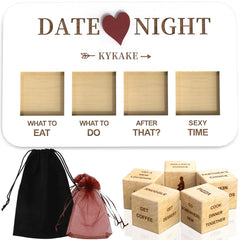 close-up of kykake date night dice with smooth edges and clear patterns