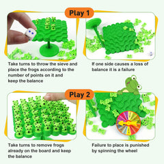 Kykake Frog Balance Game dice and wheel add chance-driven turns for engaging rounds