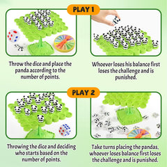 kykake Panda Balance Game Dice and Wheel in action for challenge