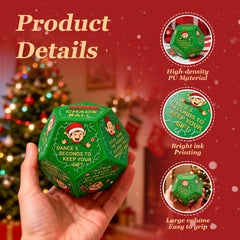 kykake red Santa-themed dice enhances seasonal celebrations