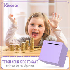 Kypeeka piggy bank includes colorful envelopes and stickers for a fun decoration.