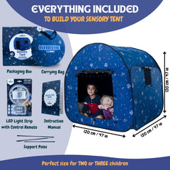 L'Arche tent material is soft polyester and CPC certified for safety