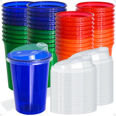 L LIKED 12oz kids sippy red cup with lid, perfect for quick, mess-free hydration.