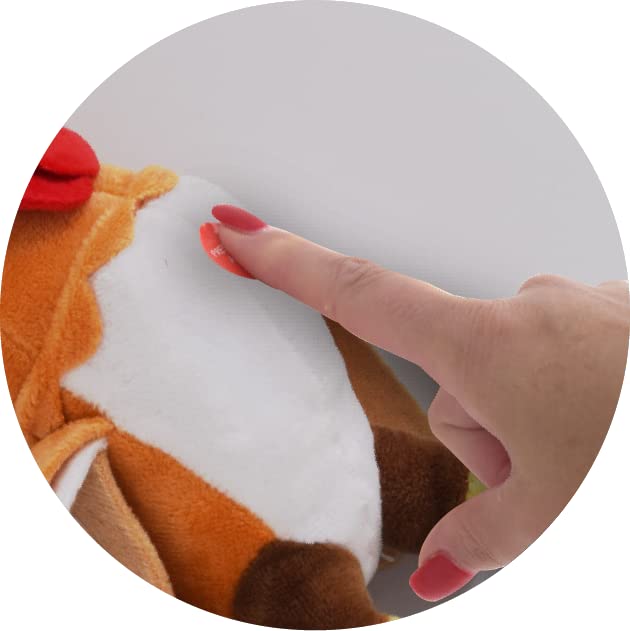Kid-friendly 14-inch plush with durable, soft materials.