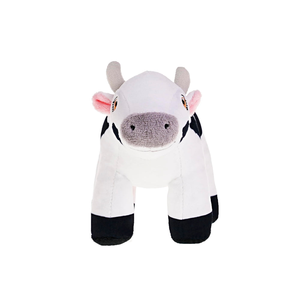 Close-up of durable stitching on LA GRANJA DE ZENÓN Vaca Lola plush.