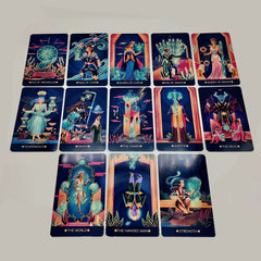 La Muci Fantome 97-page guidebook covers upright and reversed meanings.